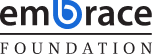 Embrace Foundation logo with text wordmark on white background